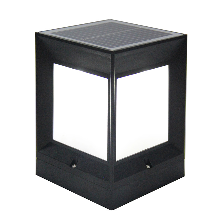 Square Solar Pillar Lamp
